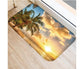 Fresh Beach Sky Kitchen Hallway Door Mat Entrance Rug Non-slip Bathroom Carpet