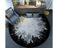 Round Shape Waterproof Non-slip Living Room Bedroom Floor Rug Carpet Blanket