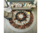 Round Shape Waterproof Non-slip Living Room Bedroom Floor Rug Carpet Blanket