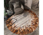 Round Shape Waterproof Non-slip Living Room Bedroom Floor Rug Carpet Blanket
