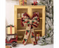 Fall Bow Wreath Thanksgiving Wreath Burlap Bow Fall Orange Pumpkin Wreath Bow Decor Buffalo Plaid Bow Tree Topper for Indoor Outdoor 1PCS