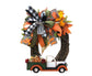 Red Truck Christmas Wreath Fall Eucalyptus Christmas Door Wreath Truck Autumn Wreath Decorations Window Front Door Decoration Wall Hanging Sign