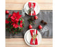 12Pcs Christmas Deer Napkin Rings Set, Glossy Elk Napkin Holder, Chic Reindeer Napkin Buckle,Xmas Dining Table Decor Supplies (Silver)