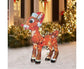 2D Christmas Dog With Led Lights Yard Decoration With Acrylic Garden Stake