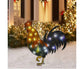 2D Christmas Dog With Led Lights Yard Decoration With Acrylic Garden Stake