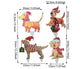 2D Christmas Dog With Led Lights Yard Decoration With Acrylic Garden Stake
