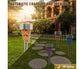 3pcs Solar Lights Outdoor Pathway Garden Cracked Stained Glasses Pathway Lights Mosaic Glass Landscape Lights Mix 3 Color LED Solar Waterproof Lights
