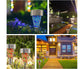 3pcs Solar Lights Outdoor Pathway Garden Cracked Stained Glasses Pathway Lights Mosaic Glass Landscape Lights Mix 3 Color LED Solar Waterproof Lights