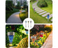 3pcs Solar Lights Outdoor Pathway Garden Cracked Stained Glasses Pathway Lights Mosaic Glass Landscape Lights Mix 3 Color LED Solar Waterproof Lights