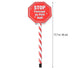 Christmas Garden Stop Sign Solar Energy Garden Decoration Garden Stake Creative Courtyard Landscape