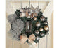 Christmas Wreath Artificial Flowers Champagne 25cm Christmas Wreaths Christmas Fireplace Wreath For Christmas Decor