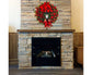 Christmas Wreath Artificial Flowers Champagne 25cm Christmas Wreaths Christmas Fireplace Wreath For Christmas Decor