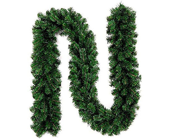 Christmas Wreath Decoration 8.9 Ft Christmas Wreath Artificial Tree Wreath, Suitable for Outdoor and Indoor Non-light Green