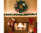 Christmas Wreath Decoration 8.9 Ft Christmas Wreath Artificial Tree Wreath, Suitable for Outdoor and Indoor Non-light Green