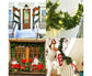 Christmas Wreath Decoration 8.9 Ft Christmas Wreath Artificial Tree Wreath, Suitable for Outdoor and Indoor Non-light Green
