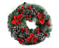 Christmas Wreath, Door Wreath Christmas Christmas Decoration Wreath Christmas Garland with Balls Handmade Christmas Garland Decoration Wreath-32cm