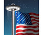Flagpole Lights,Solar Flagpole Light-White Shell,Flagpole Lights,Solar Flag Pole Light Bright 26 Led Solar Powered Waterproof