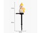 Outdoor Solar Christmas Lights, Set of 3 Snowmen for Patio, Yard, Garden, Lawn Christmas Decorations