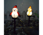 Outdoor Solar Christmas Lights, Set of 3 Snowmen for Patio, Yard, Garden, Lawn Christmas Decorations