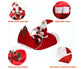 Santa Dog Costume Christmas Pet Clothes Santa Claus Riding Pet Costumes Party Dressing Up Dogs Cats Outfit For Small Medium Dogs Cats
