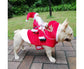 Santa Dog Costume Christmas Pet Clothes Santa Claus Riding Pet Costumes Party Dressing Up Dogs Cats Outfit For Small Medium Dogs Cats