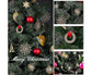Straw Tree Decoration, 56 Pieces Christmas Tree Decoration Straw Pendant Set - Christmas Tree Decoration