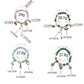 Christmas Charms for Women Adjustable Stretch Bracelet Christmas Tree Santa Snowman Jewelry 2pcs