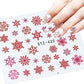 Christmas Nail Sticker New Year Water Decals Christmas Decoration Patch Watermark Nail Art Decoration