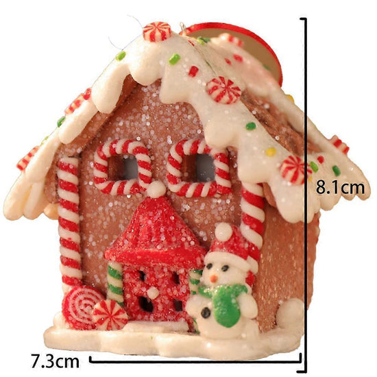 Christmas scene village houses LED lighting of Christmas buildings Christmas glowing small house