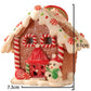 Christmas scene village houses LED lighting of Christmas buildings Christmas glowing small house