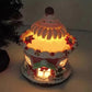 Decorative gingerbread house Christmas decoration for the Christmas tree with a castle candy
