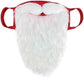 Holiday Santa Beard Face Mask Costume for Adults babies for Christmas One Size fits All Red Christmas Beard Face Mask & Washable Breathable for Adult