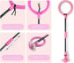 Babies Foldable Ankle Skip Ball Flash Jump Colorful Sports Swing Ball Fitness Jump Rope Fat Burning Game Pink