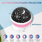 Babies Night Light Moon Star Projector - USB Cable 360 Degree Rotation Romantic Night Lighting LED Night Light for Decoration (Pink)