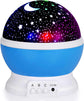 Babies Night Light Moon Star Projector - USB Cable 360 Degree Rotation Romantic Night Lighting LED Night Light for Decoration (Pink)
