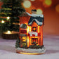 Santa Claus Wonderland Led Light Miniature Village Houses for Christmas Decorations Scene