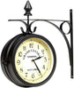 Wall Clock Wrought Iron Garden Clock Station Clock 2-sided Handmade Grand Central Terminal New York