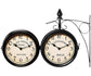 Wall Clock Wrought Iron Garden Clock Station Clock 2-sided Handmade Grand Central Terminal New York
