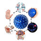 Myofascial Balls Spiky Massage Ball Trigger Point Sport Fitness Hand Foot Pain Relief Plantar Fasciitis Reliever Hedgehog Balls-Red