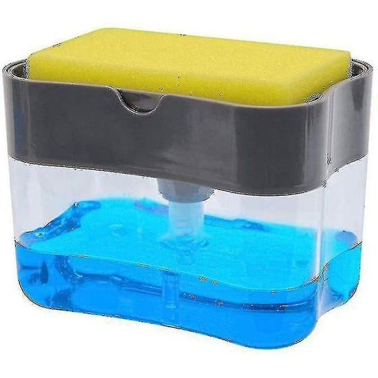 Soap Dispenser Set, Sink Organizer, Pump Soap Dispenser With Sponge Holder, Detergent Dispenser, Kitchen Utensil Holder For The Kitchen