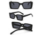 Small Rectangle Sunglasses For Women Retro Gradient Sun Glasses Female Vintage Anti Glare Shades Ladies UV400 - Hawksbill Black