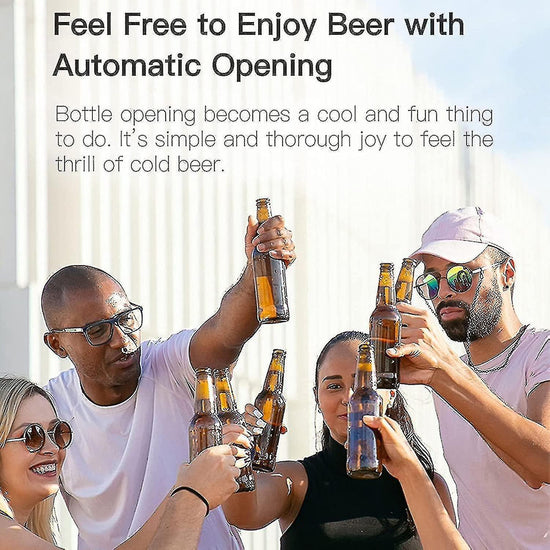 Bottle Opener, Stainless Steel Push Down Automatic Beer Bottle Opener,beer Gifts kitchen Gadgets For Adult