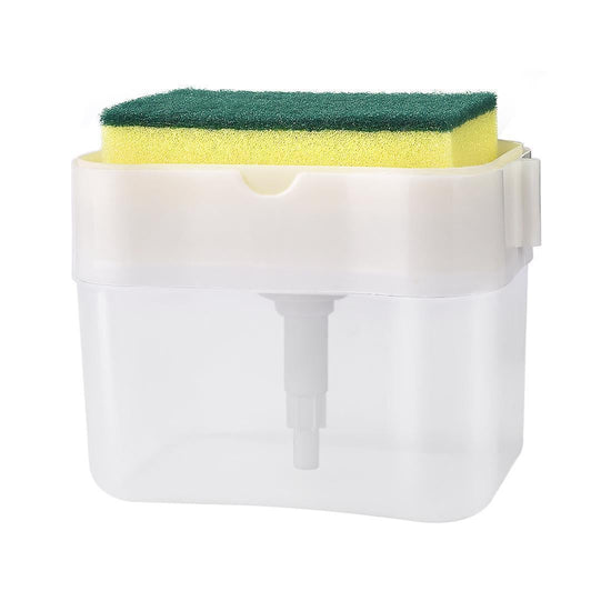 Soap Dispenser Pump With Sponge Manual Press To Clean Liquid Dispenser Container Manual Press Soap Storage Kitchen Tool