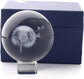 3D Dandelion Crystal Ball PaperweightLaser Engraved Glass Sphere Display Globe Meditation Ball Home Decor with Crystal Stand