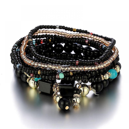 1 Pcs Bohemian Stackable Bead Bracelets, Women&