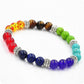 Colorful Onyx Bracelet Buddha Bead Bracelet, Crystal Bead Bracelet