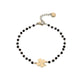 Crystal Beads Chain Bracelet(steel-star)