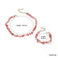 Pink Crystal Beaded Natural Stone Bracelet