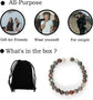Men Women 8mm Natural Stone Bead Stretch Bracelet Healing Crystal Gemstone Beaded Bracelets