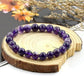 Men Women 8mm Natural Stone Bead Stretch Bracelet Healing Crystal Gemstone Beaded Bracelets